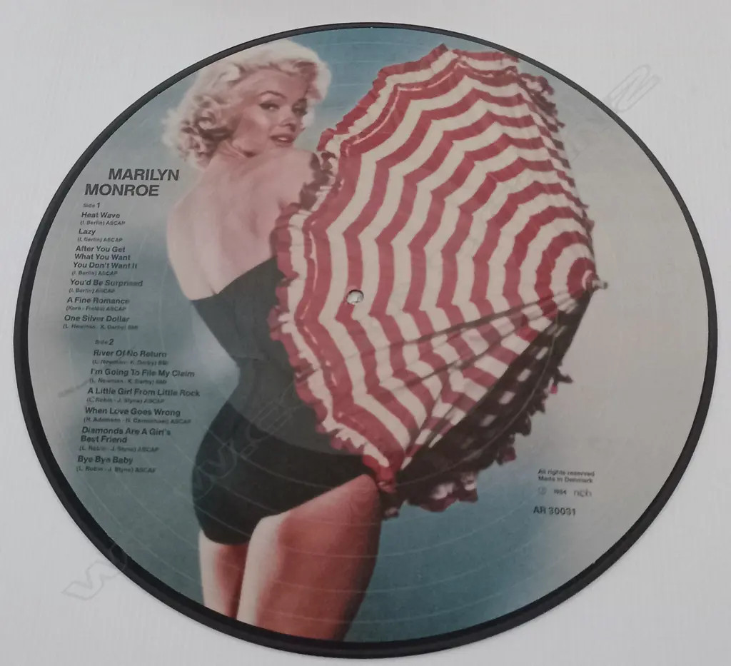 Marilyn Monroe, Marilyn Monroe, (Picture Disc) Image 1++